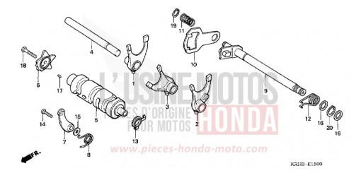 GEARSHIFT DRUM XR125L3 de 2003